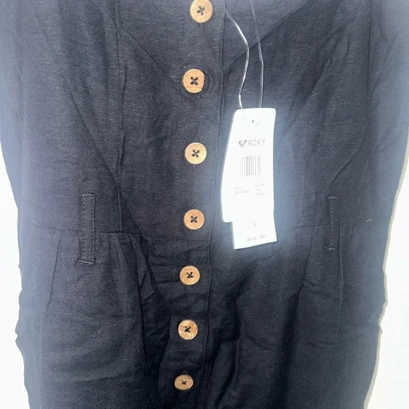 Roxy Womens Soft Landing Ankle Length Strappy Jumpsuit Size M NWT - Picture 4 of 6